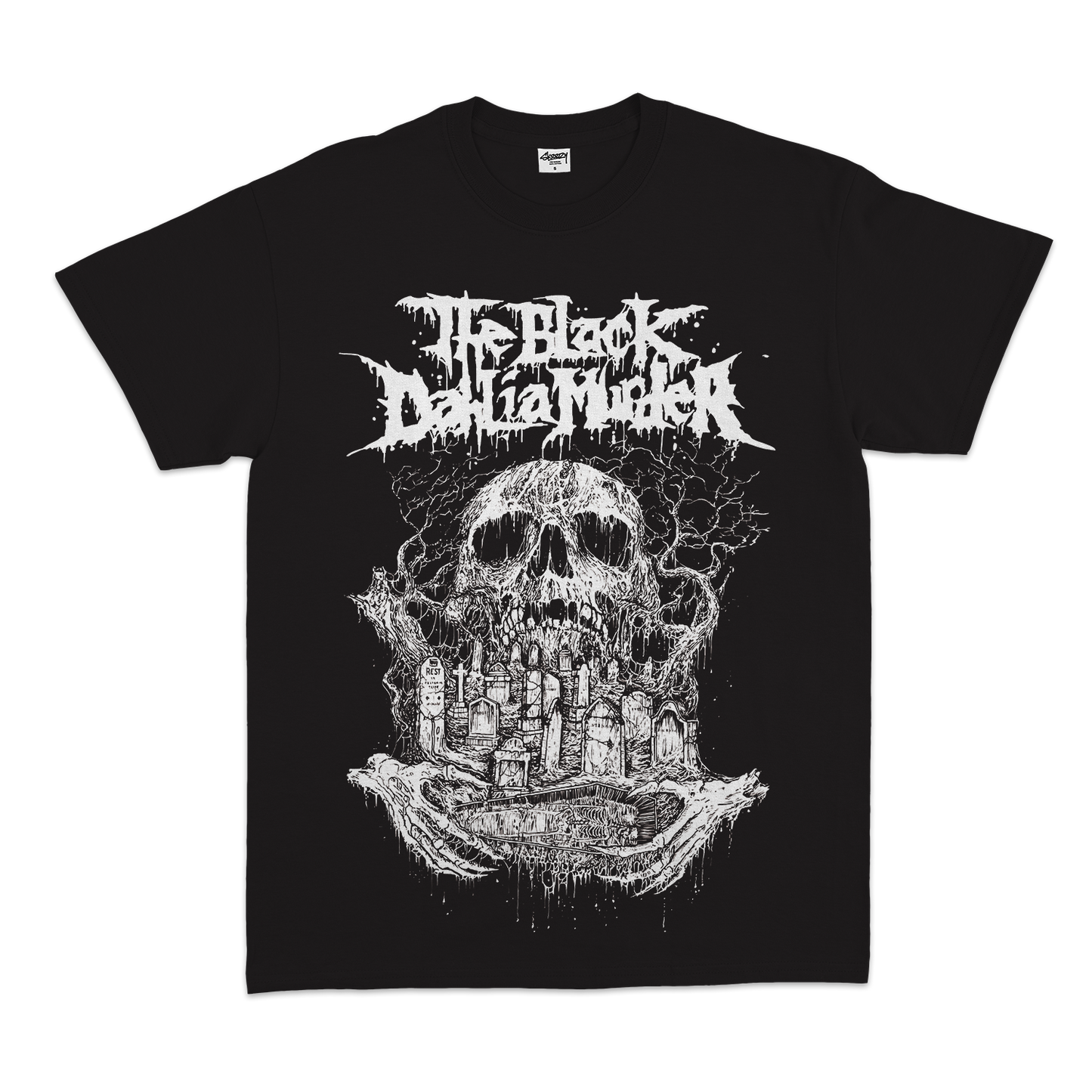 Black Dahlia Skull tee